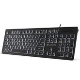 Amkette Wi-Key Backlit Wired Keyboard
