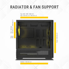 Ant Esports 511 Air 5F - Black