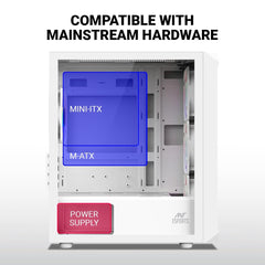 ANT ESPORTS 205 MINI 6F CABINET - WHITE