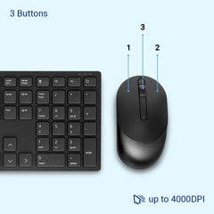 DELL KM5221W KEYBOARD & MOUSE WIRELESS COMBO