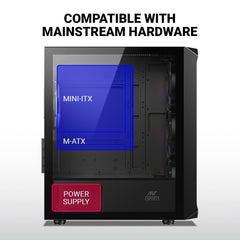 ANT ESPORTS 205 MINI 6F CABINET - BLACK