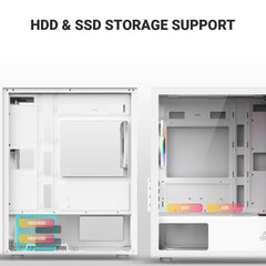 ANT ESPORTS 205 MINI 6F CABINET - WHITE