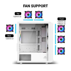 ANT ESPORTS 205 MINI 6F CABINET - WHITE