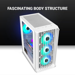 ANT ESPORTS 205 MINI 6F CABINET - WHITE