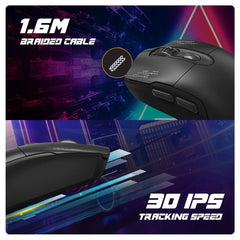 COSMICBYTE RAPTOR DUAL MODE RGB MOUSE