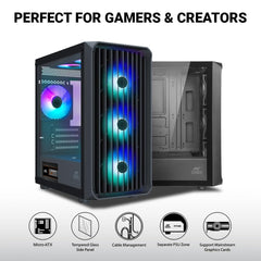 ANT ESPORTS 205 MINI 6F CABINET - BLACK