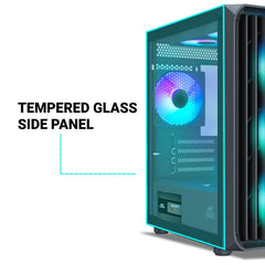 ANT ESPORTS 205 MINI 6F CABINET - BLACK