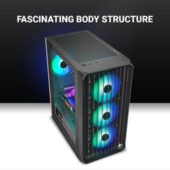 ANT ESPORTS 205 MINI 6F CABINET - BLACK