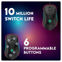 Cosmic Byte Spectrum Wired Gaming Mouse 6 programmable button