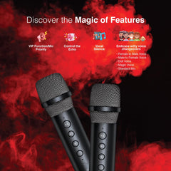 FINGERS 2Mic-GrooveBox Portable Speaker
