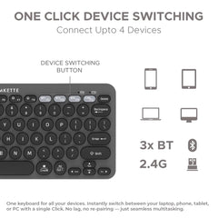 AMKETTE OPTIMUS BLUETOOTH 4-IN-1 KEYBOARD