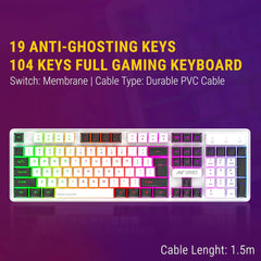 ANT ESPORTS KM1610 LED GAMING KEYBOARD AND MOUSE