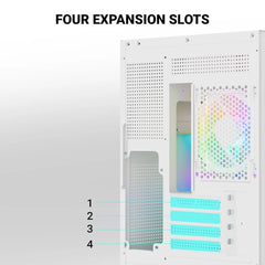 ANT ESPORTS CHASSIS CRYSTAL Z2 WHITE CABINET