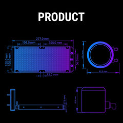 ANT ESPORTS ICECHROMA-240 ARGB LIQUID COOLER