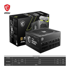 MSI PSU MAG A850GL PCIE5 SMPS (80PLUS GOLD)