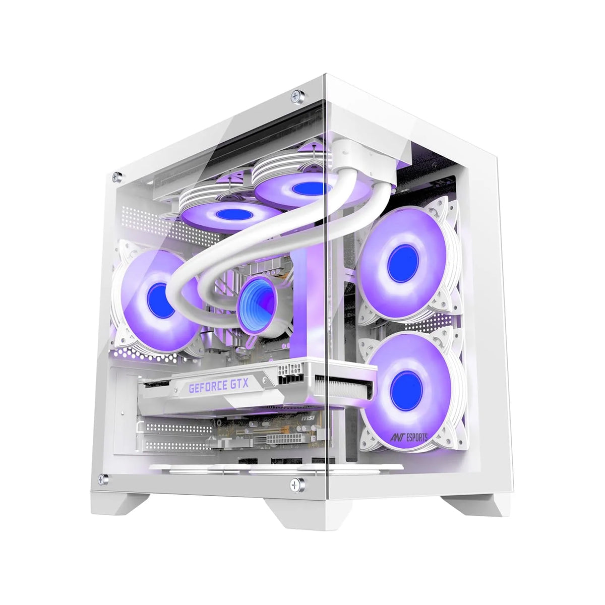 ANT ESPORTS CHASSIS CRYSTAL Z2 WHITE CABINET