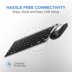 AMKETTE  MINI WIRELESS KEYBOARD & MOUSE