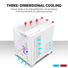 ANT ESPORTS CHASSIS CRYSTAL Z2 WHITE CABINET