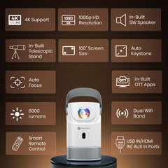 PORTRONICS BEEM 550 SMART LED PROJECTOR