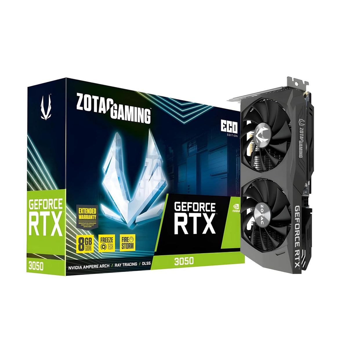 ZOTAC GEFORCE RTX 3050 ECO GAMING 8GB GDDR6 GRAPHICS CARD