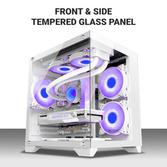 ANT ESPORTS CHASSIS CRYSTAL Z2 WHITE CABINET