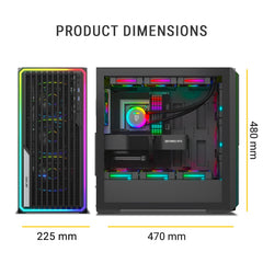 Ant Esports Mesh X 360 Mid-Tower Cabinet