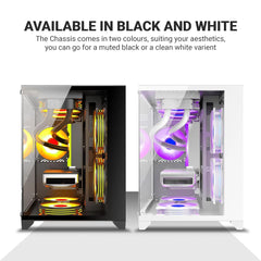 ANT ESPORTS CHASSIS CRYSTAL Z2 WHITE CABINET