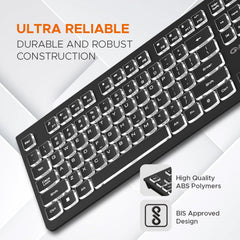 Amkette Wi-Key Backlit Wired Keyboard