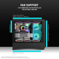 Ant Esports EVO 360 Lite Mid-Tower Gaming Cabinet
