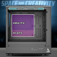 GAMERZ STARLIGHTCABINET-BLACK