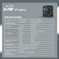 ANT ESPORTS 120 AIR MINI CABINET