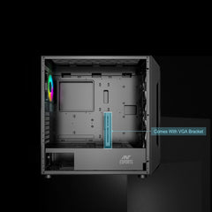 ANT ESPORTS ICE-410TG CABINET BLACK