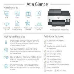 HP Smart Tank 790 Wi Fi AIO Printer Duplexer with ADF and Magic Touch Panel