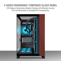 ANT ESPORTS CRYSTAL WOOD CABINET - BLACK