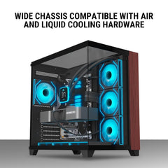 ANT ESPORTS CRYSTAL WOOD CABINET - BLACK