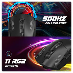 COSMICBYTE RAPTOR DUAL MODE RGB MOUSE