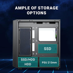 ANT ESPORTS 411 AIR CABINET - BLACK