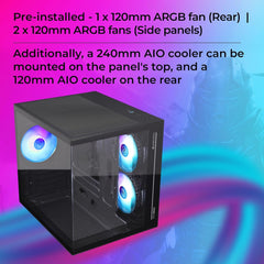 ZEBRONICS ARGO 10 PREMIUM GAMING CABINET-BLACK