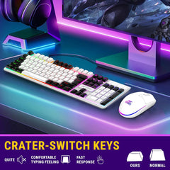 ANT ESPORTS KM1610 LED GAMING KEYBOARD AND MOUSE