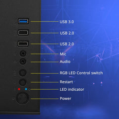 ZEBRONICS MERCURY GAMING CABINET - BLACK