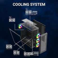 ANT ESPORTS 411 AIR CABINET - BLACK