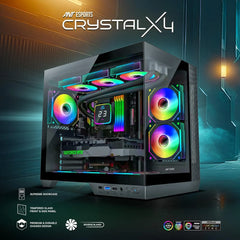 ANT ESPORTS CRYSTAL X4 CABINET