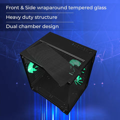 ZEBRONICS MERCURY GAMING CABINET - BLACK