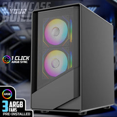 GAMERZ STARLIGHTCABINET-BLACK