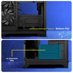 ZEBRONICS MERCURY GAMING CABINET - BLACK