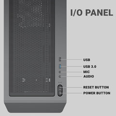 ANT ESPORTS 411 AIR CABINET - BLACK