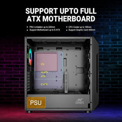 ANT ESPORTS ICE-410TG CABINET BLACK