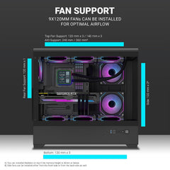 Front I/O includes USB Type-C, USB 3.0 snf USB ports.
