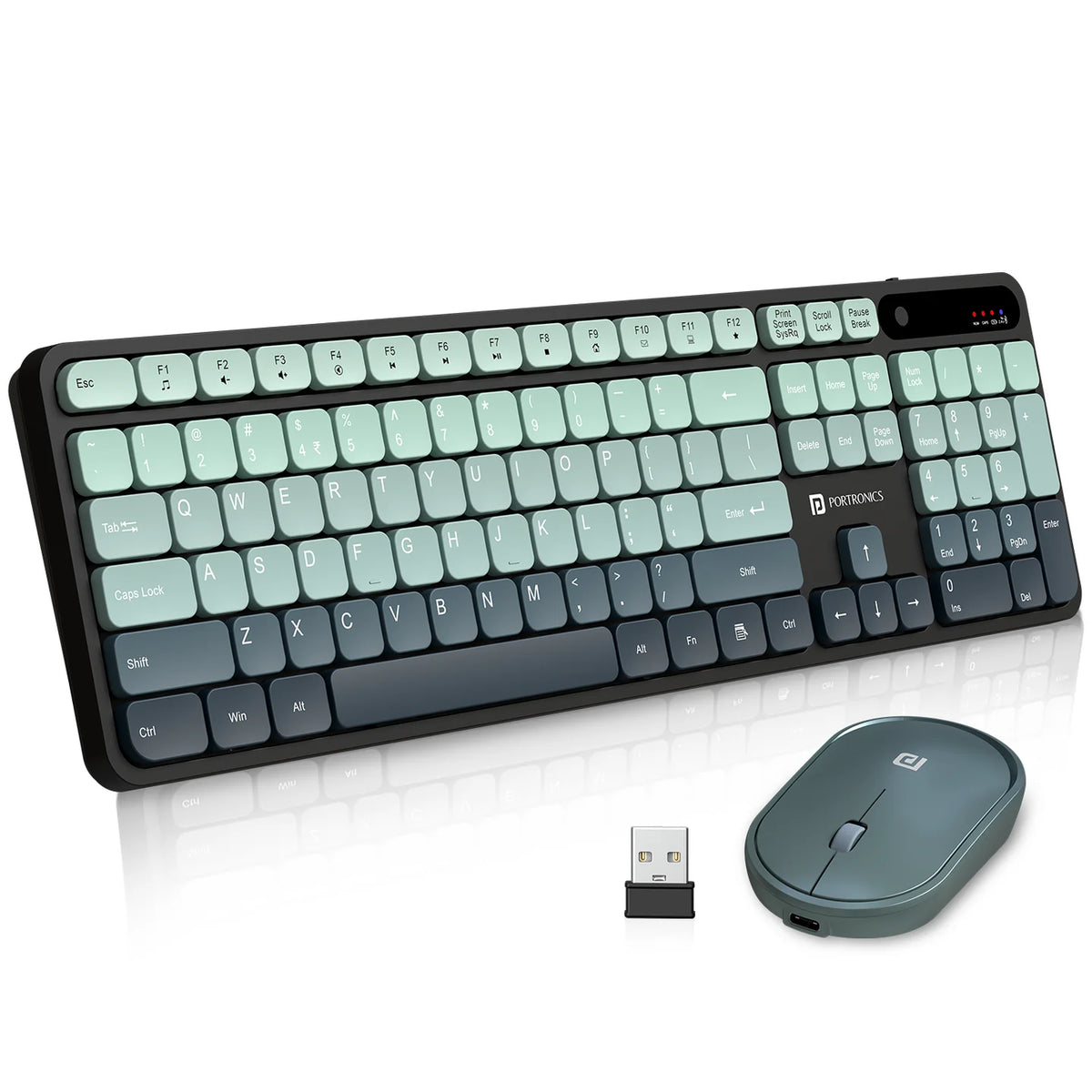 PORTRONICS KEY 11 WIRELESS KEYBOARD & MOUSE COMBO