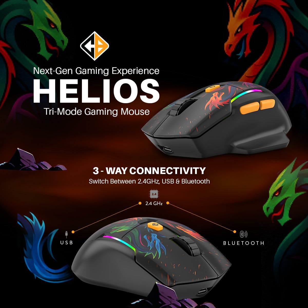 Wired and wireless connectivity options